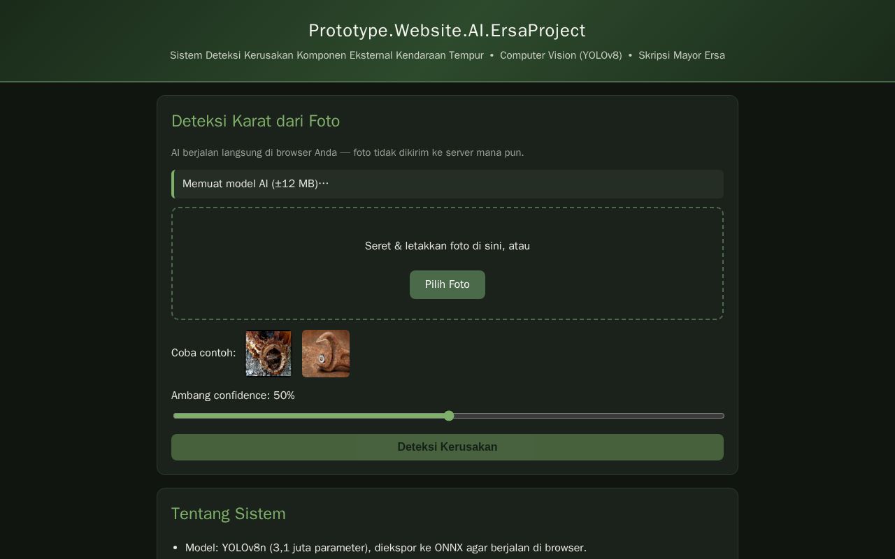 Preview of Prototype.Website.AI.ErsaProject