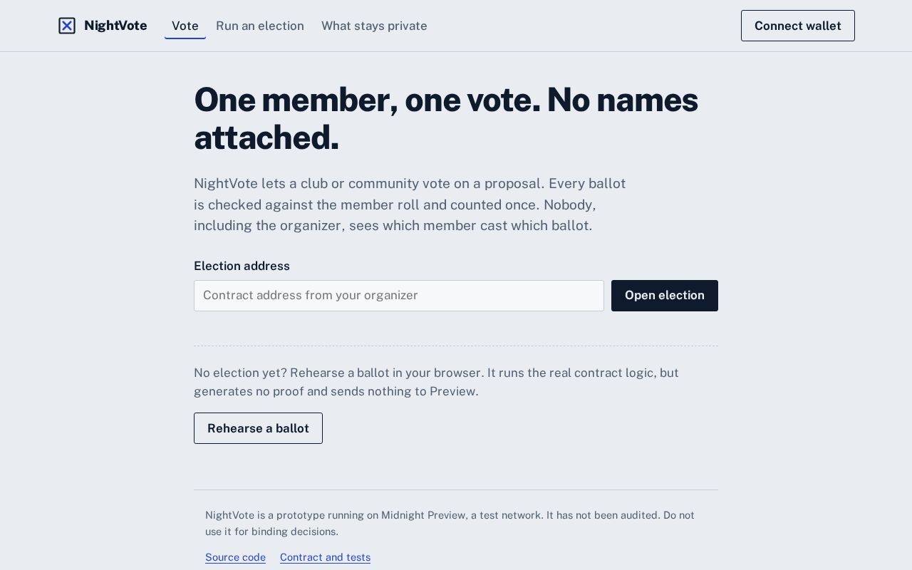Preview of NightVote