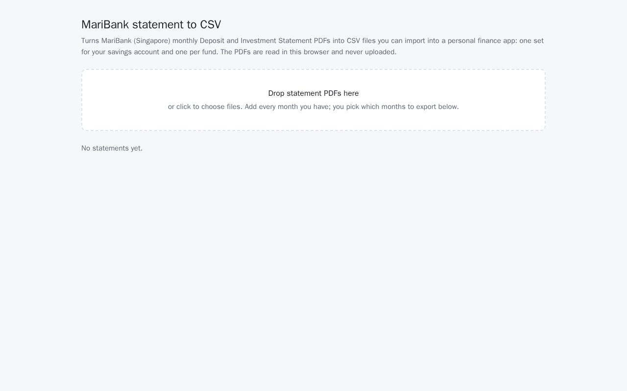Preview of Maribank2csv