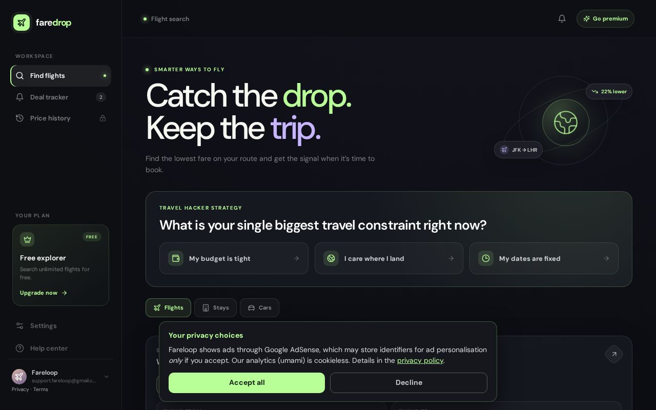 Preview of Cheapest Flight Finder