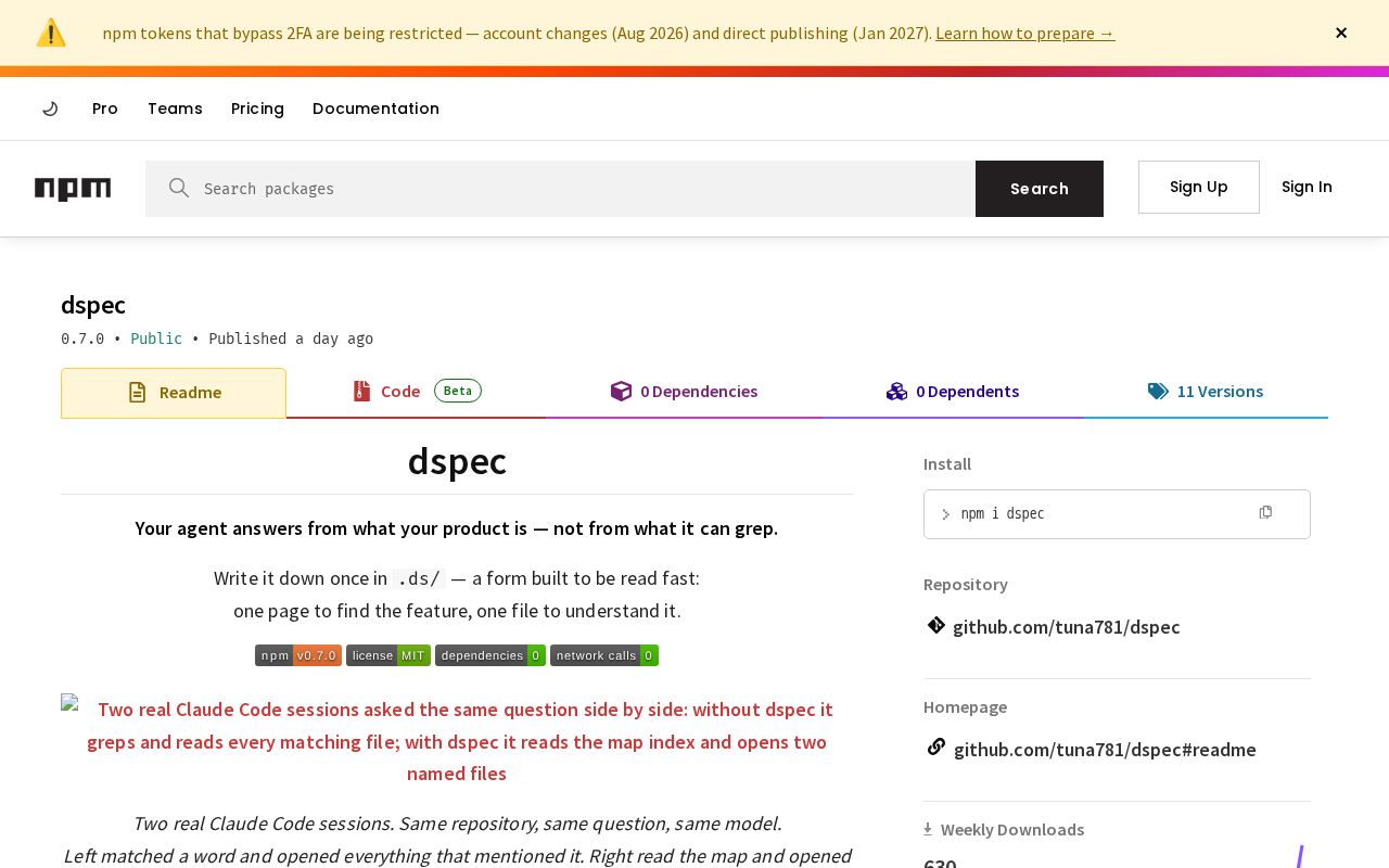 Preview of Dspec