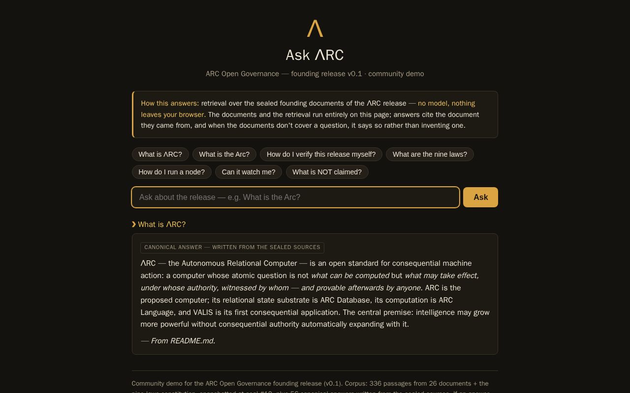 Preview of Ask ΛRC