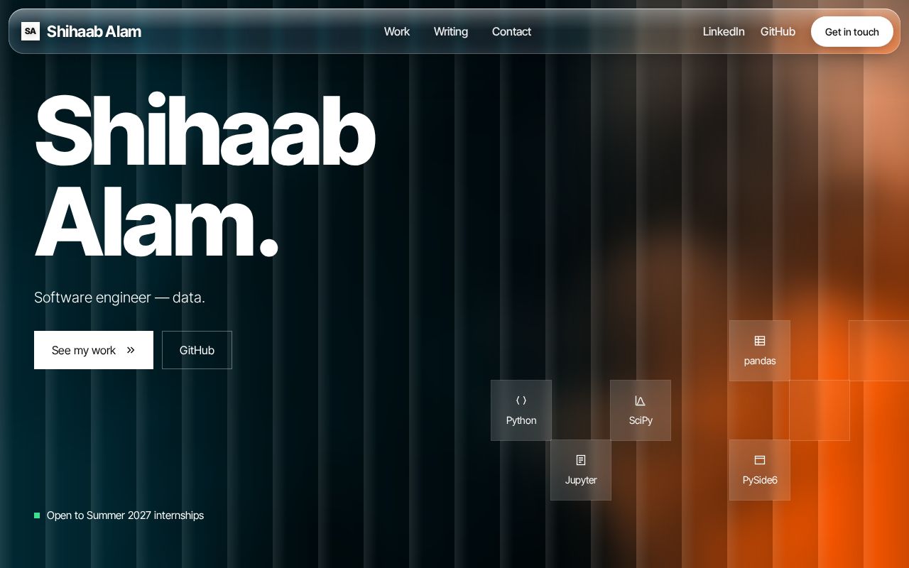 Preview of Shihaab453 Github Io