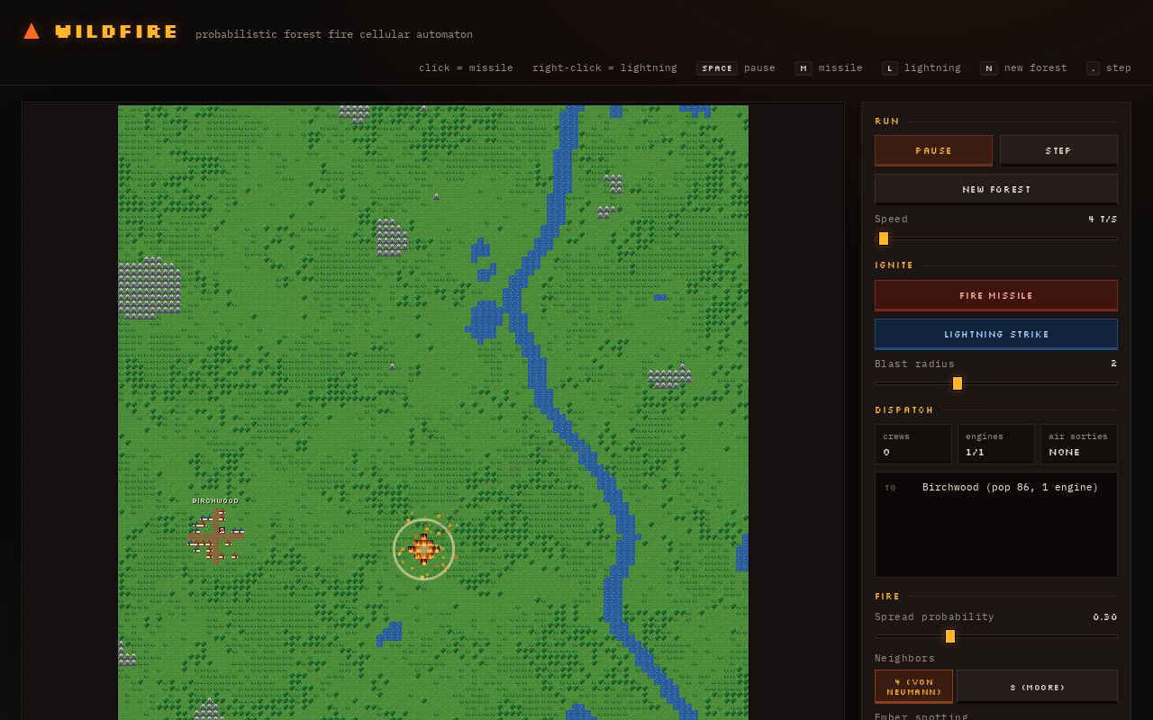 Preview of Wildfire Sim