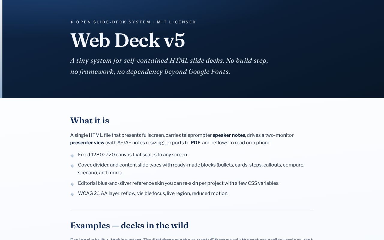 Preview of Webdecks