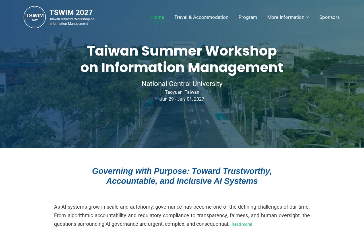 Preview of Tswim 2027