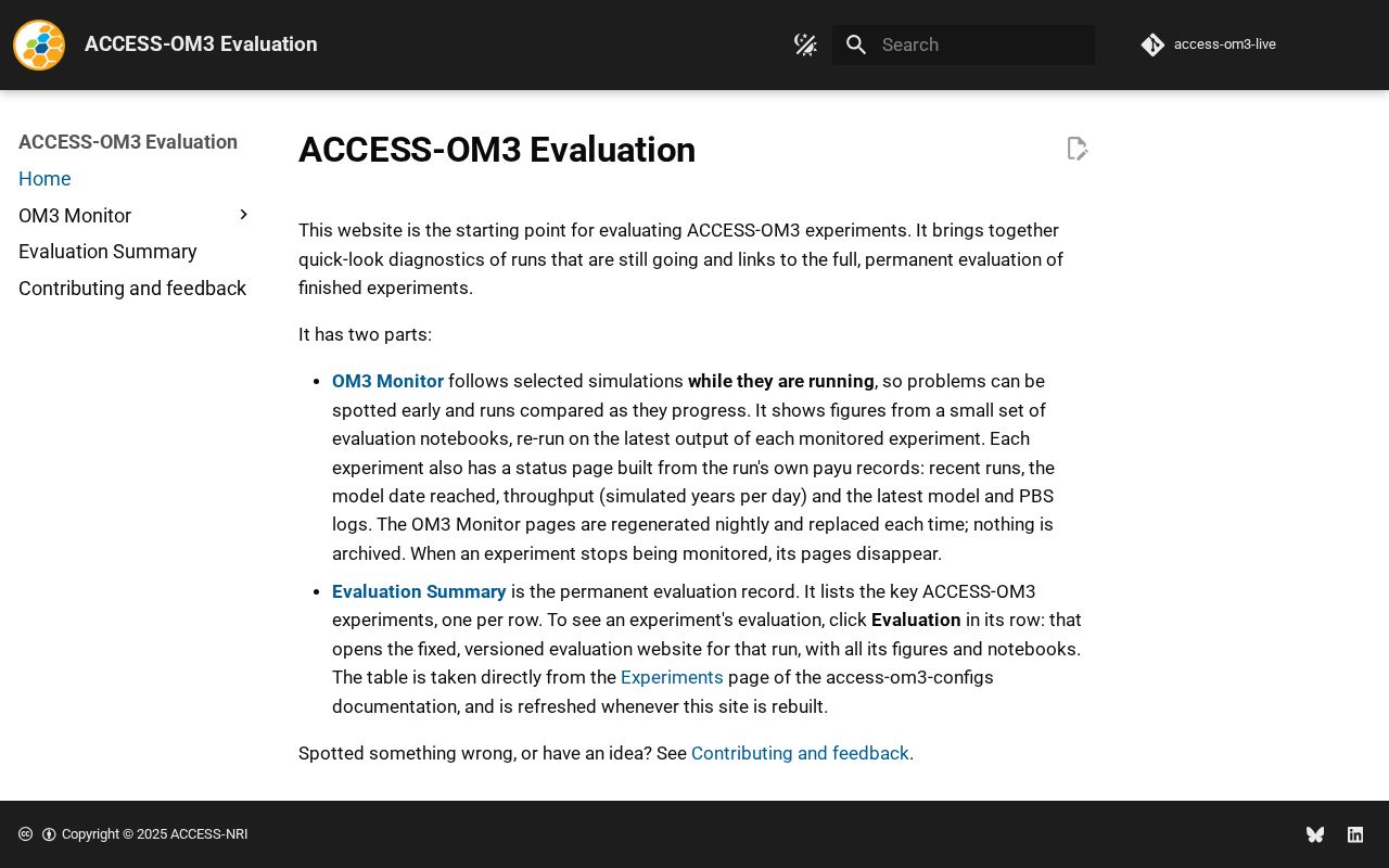 Preview of ACCESS-OM3 Evaluation