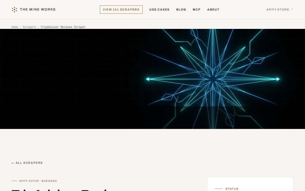 Preview of Tripadvisor Reviews Scraper