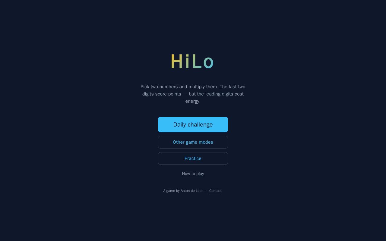 Preview of HiLo