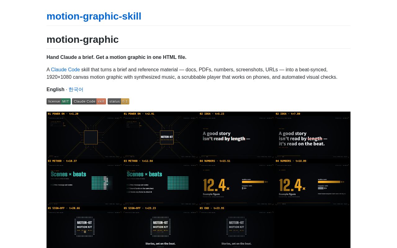 Preview of Motion Graphic Skill