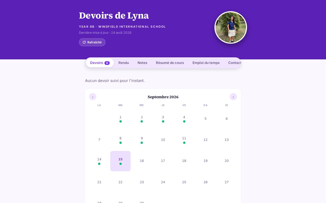 Preview of Devoirs Lyna