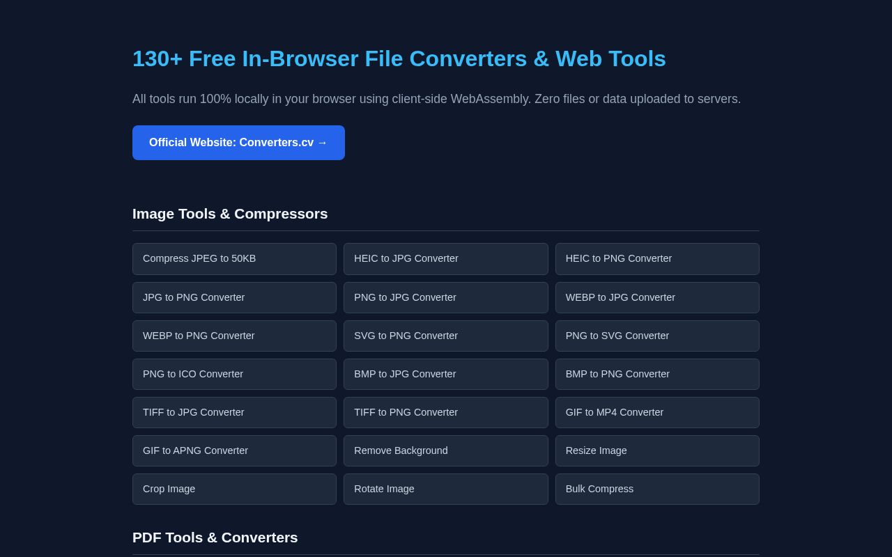 Preview of Converters Cv