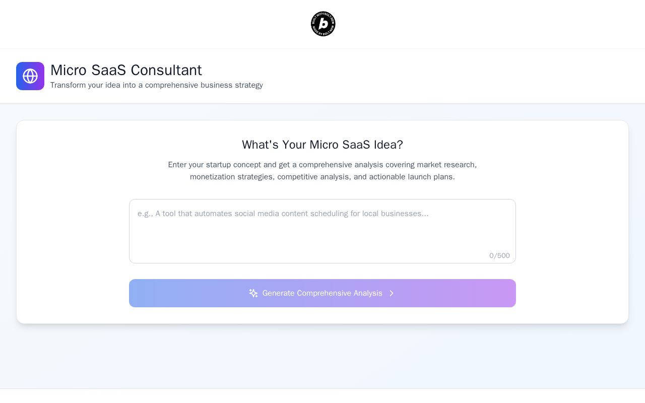 Preview of Micro SaaS Consultant