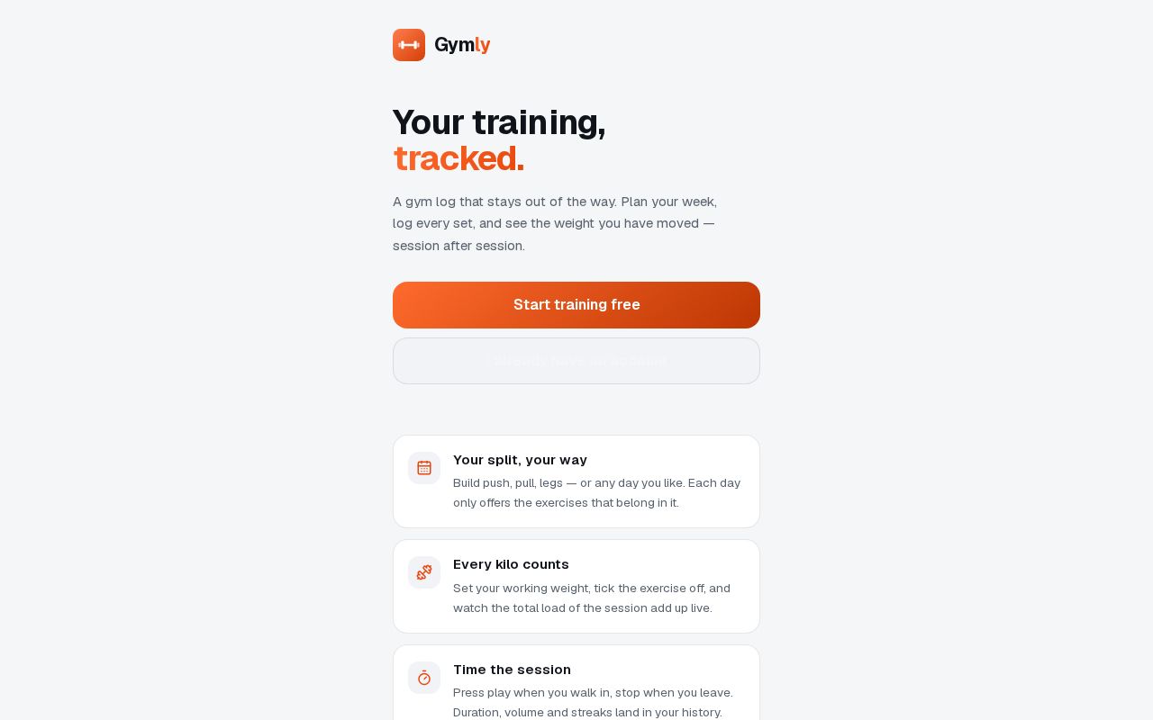 Preview of Gymly