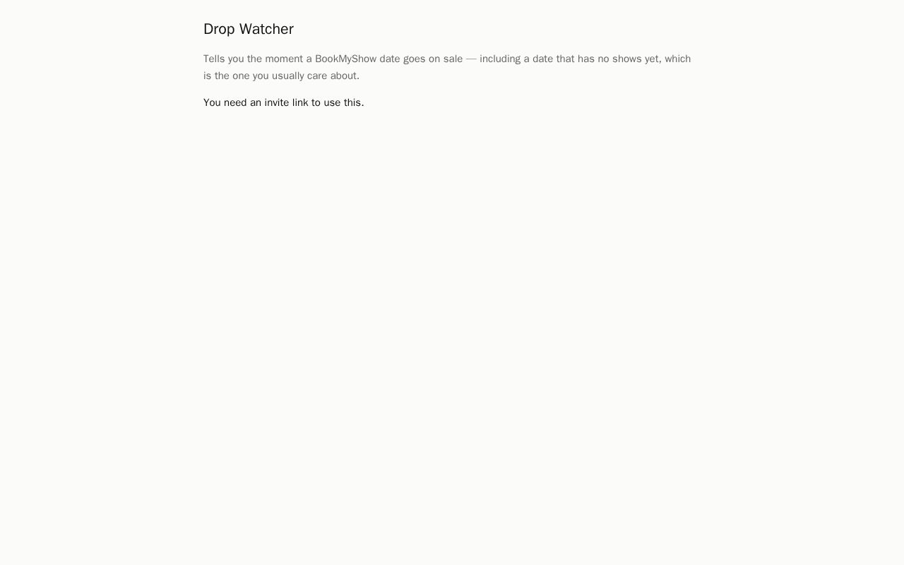 Preview of Drop Watcher