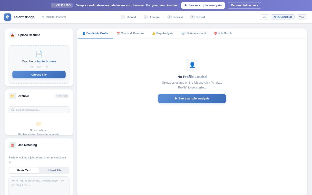 Preview of TalentBridge
