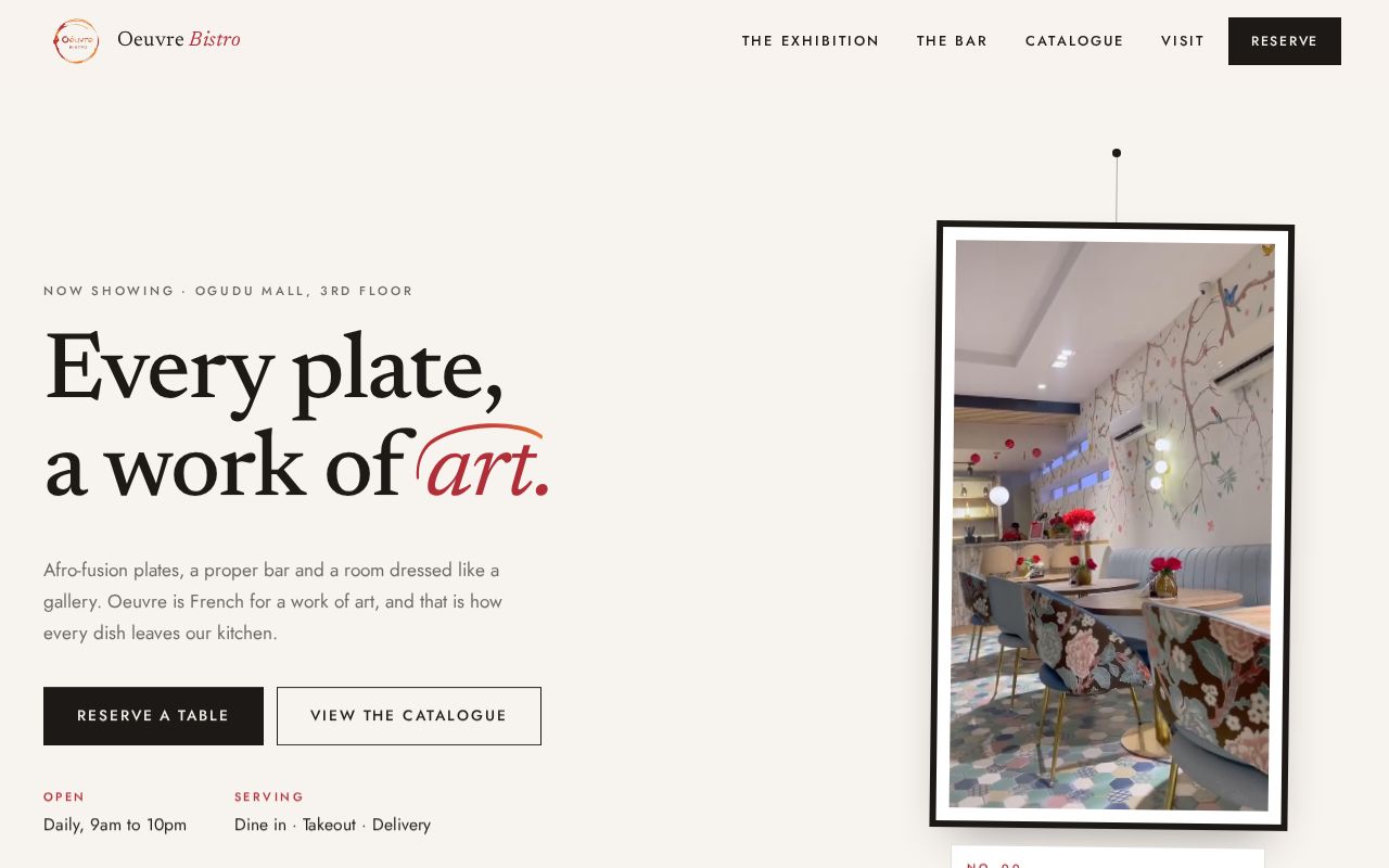 Preview of Oeuvre Bistro