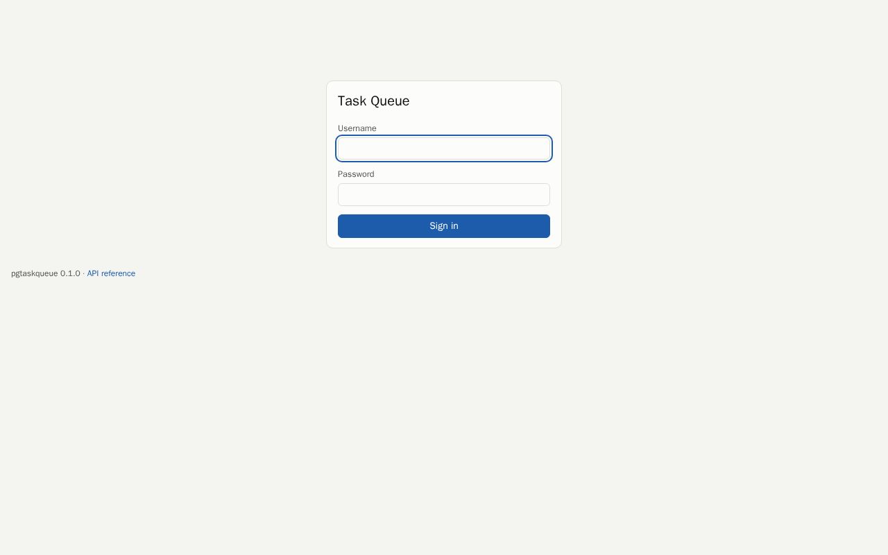 Preview of Pgtaskqueue