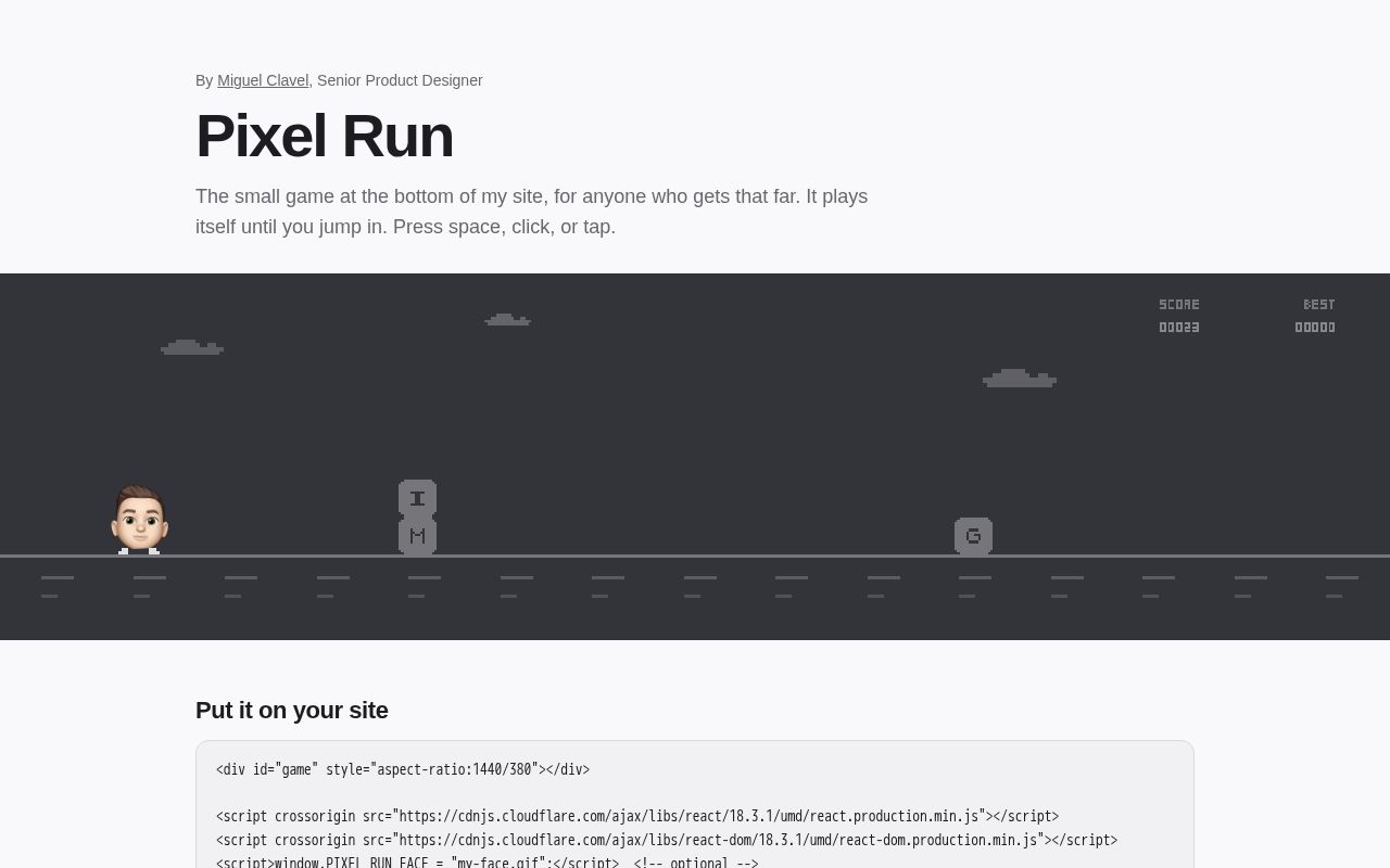 Preview of Pixel Run Game