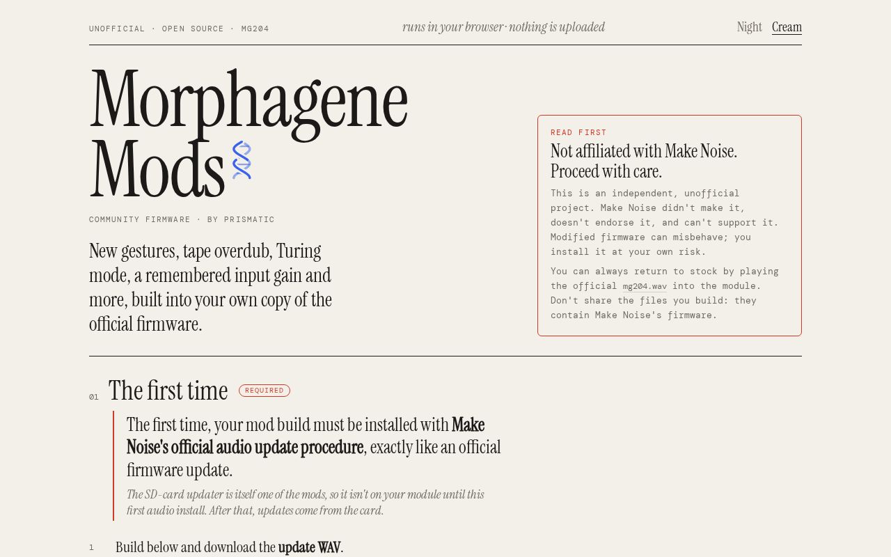 Preview of Morphagene Mods