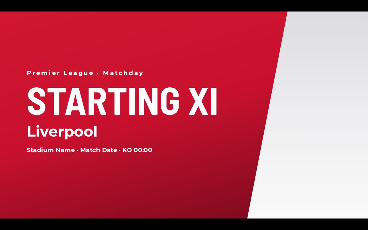 Preview of Starting XI Lineup Animation