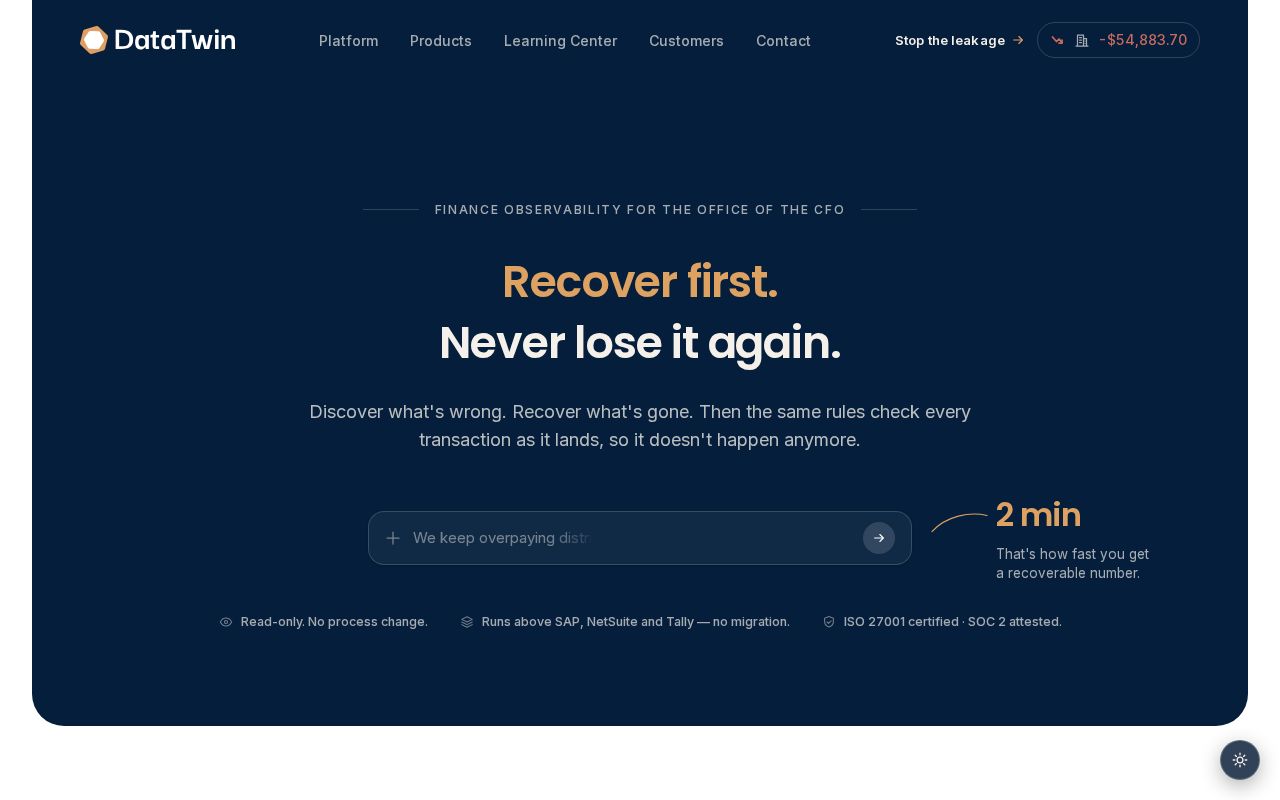 Preview of DataTwin Website NextJS New