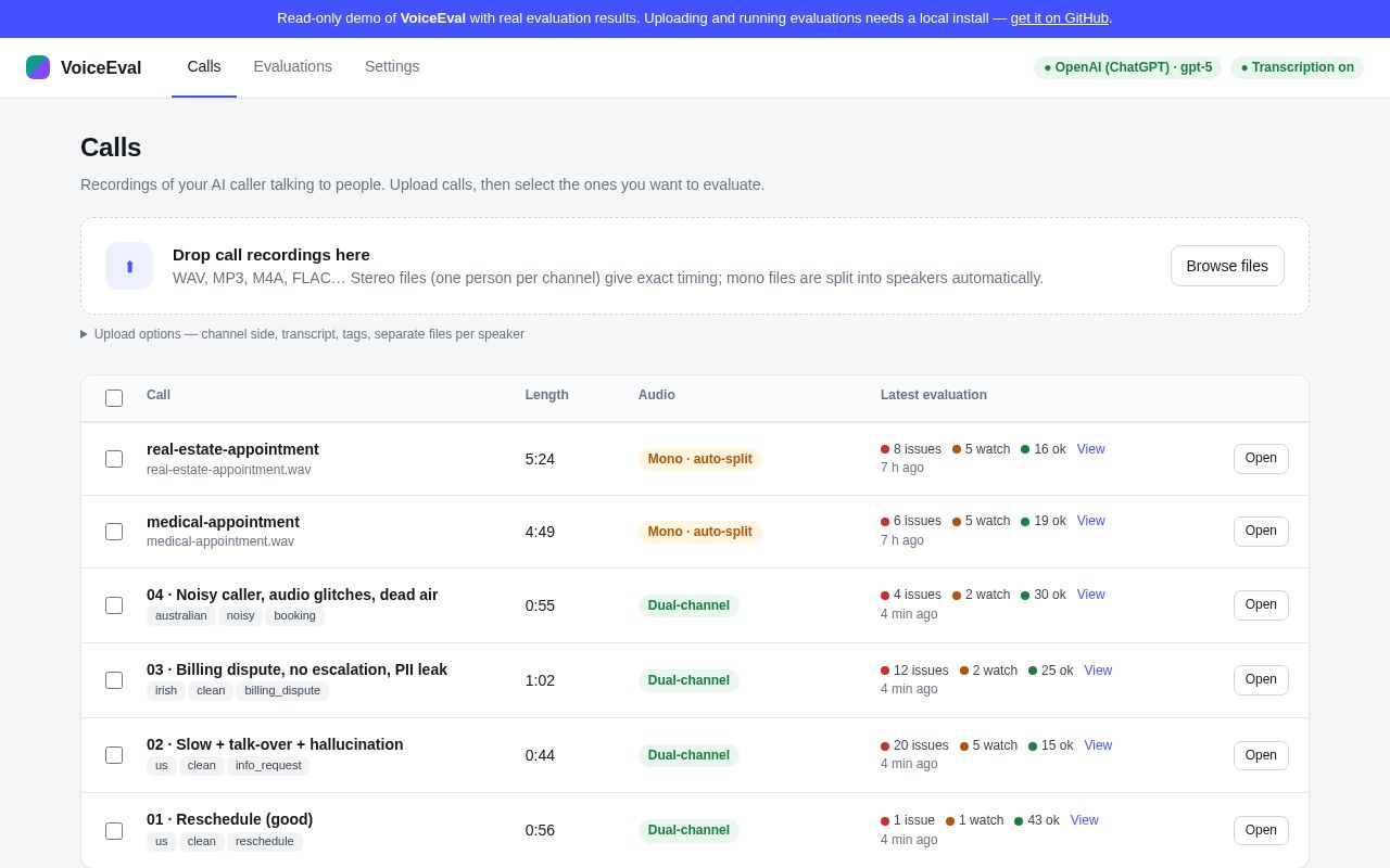 Preview of Ai Caller Eval