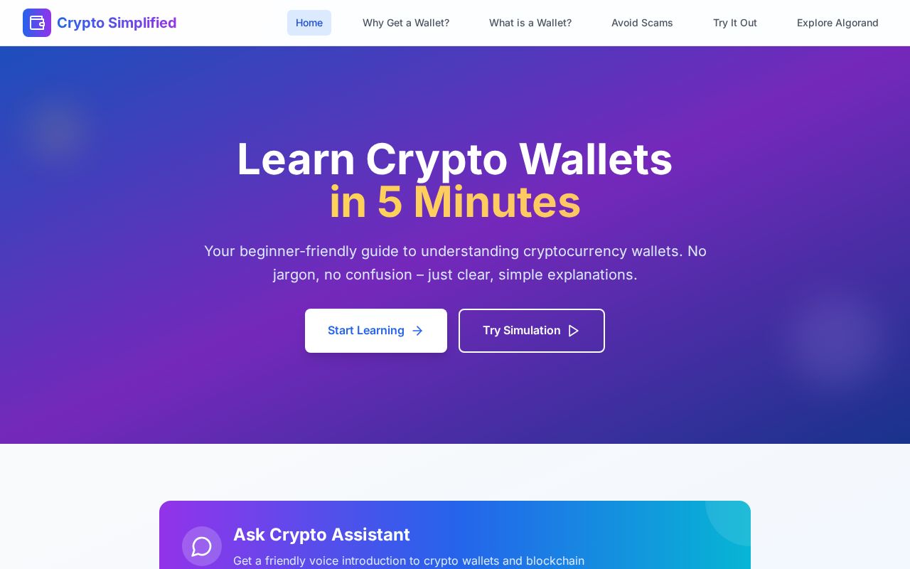 Preview of Crypto Simplified: Your First Wallet