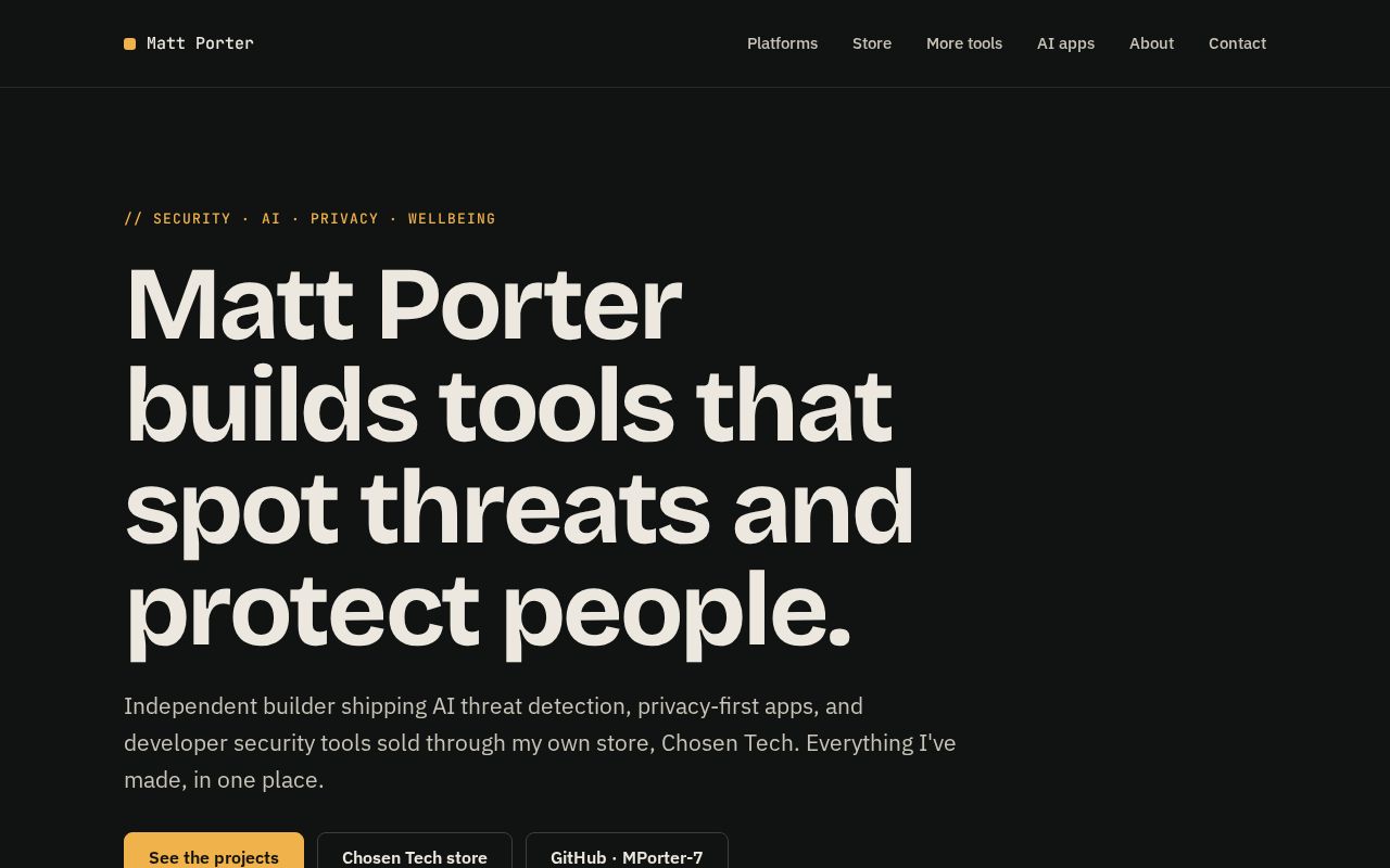Preview of MPorter 7 Github Io