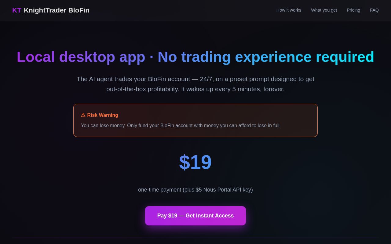 Preview of KnightTrader BloFin