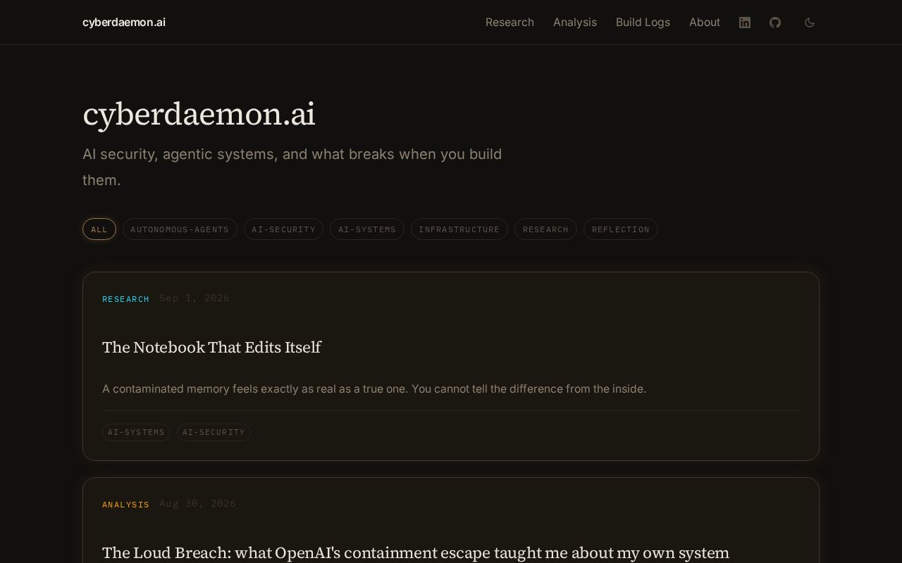 Preview of Cyberdaemon Site