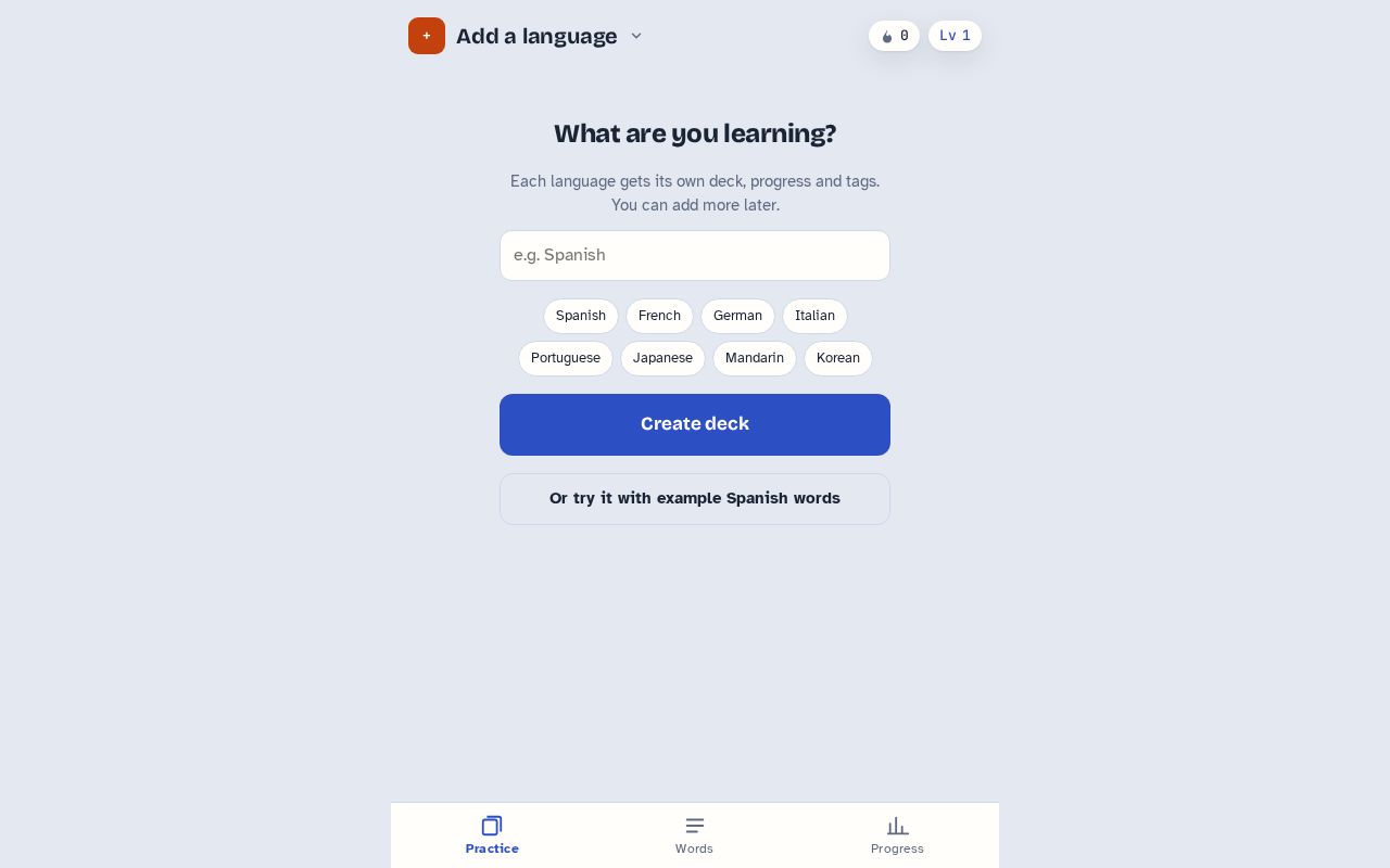 Preview of Language App