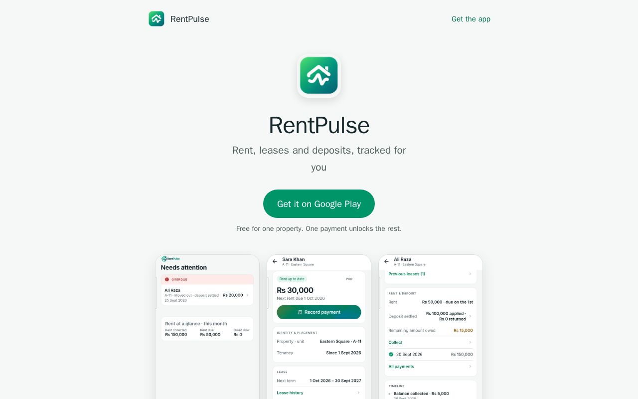 Preview of Rentpulse Landing