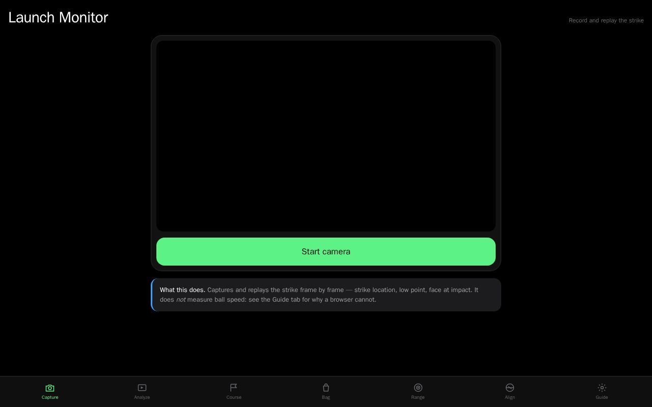 Preview of Golf Launch Monitor