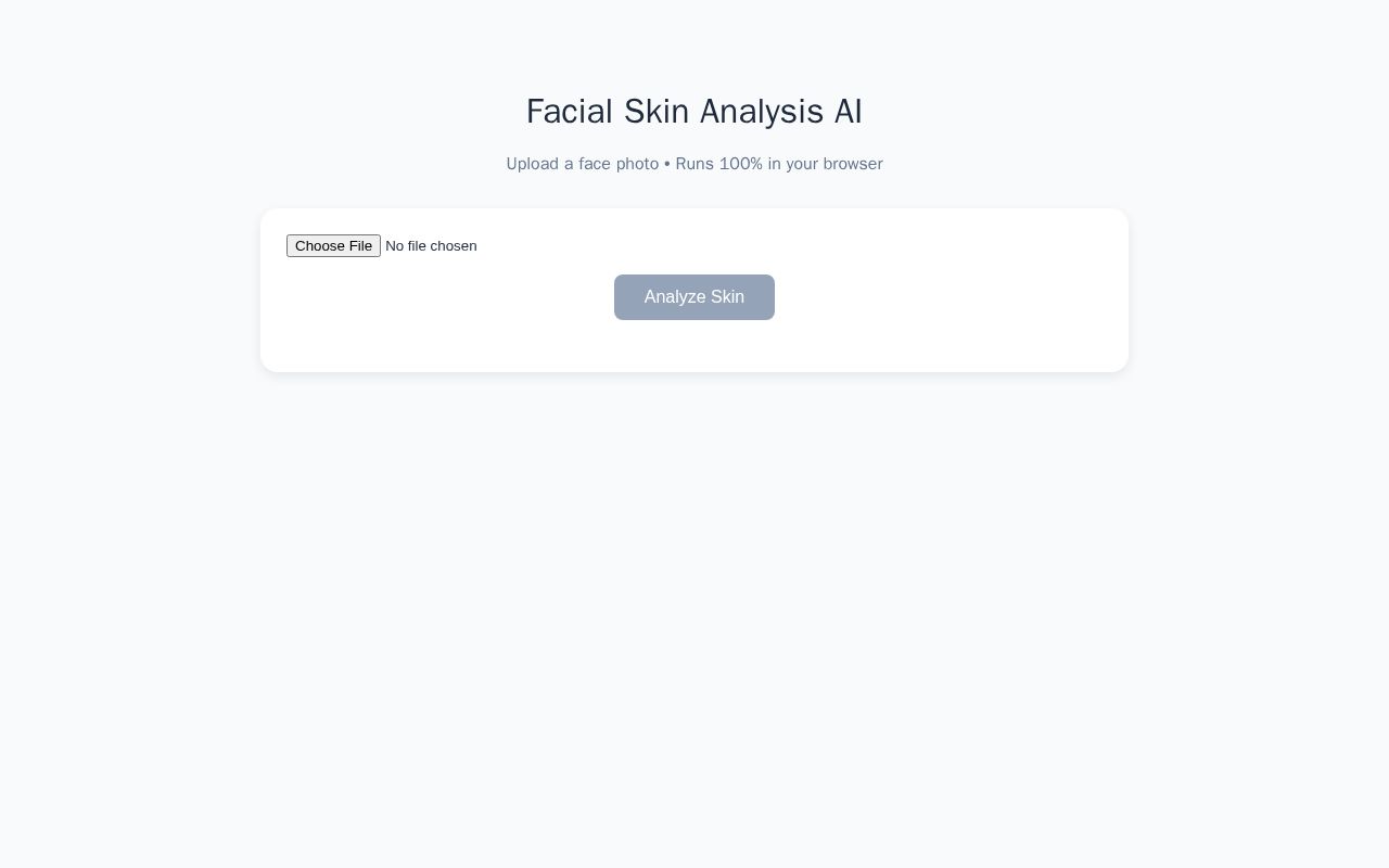 Preview of Facial Skin Analysis Static