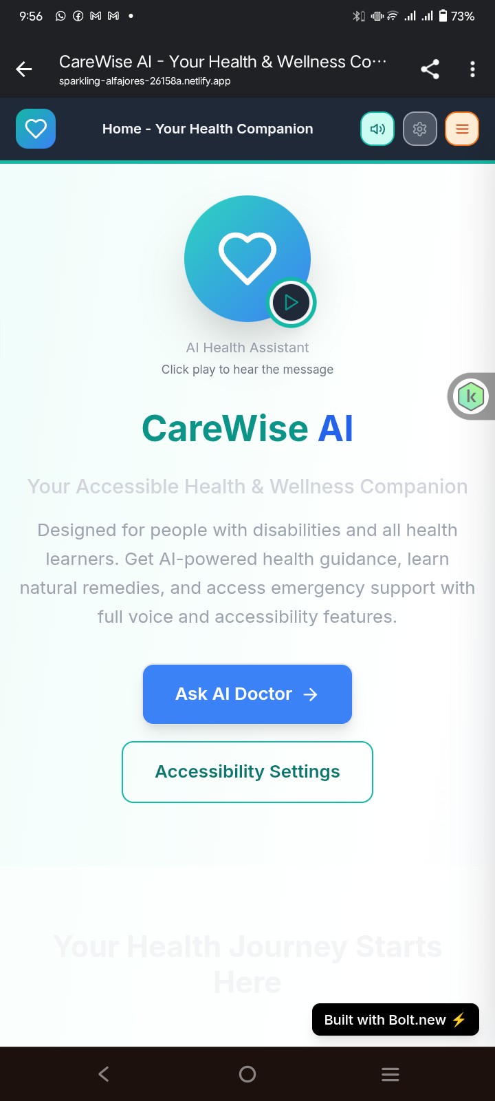 Preview of CareWise AI