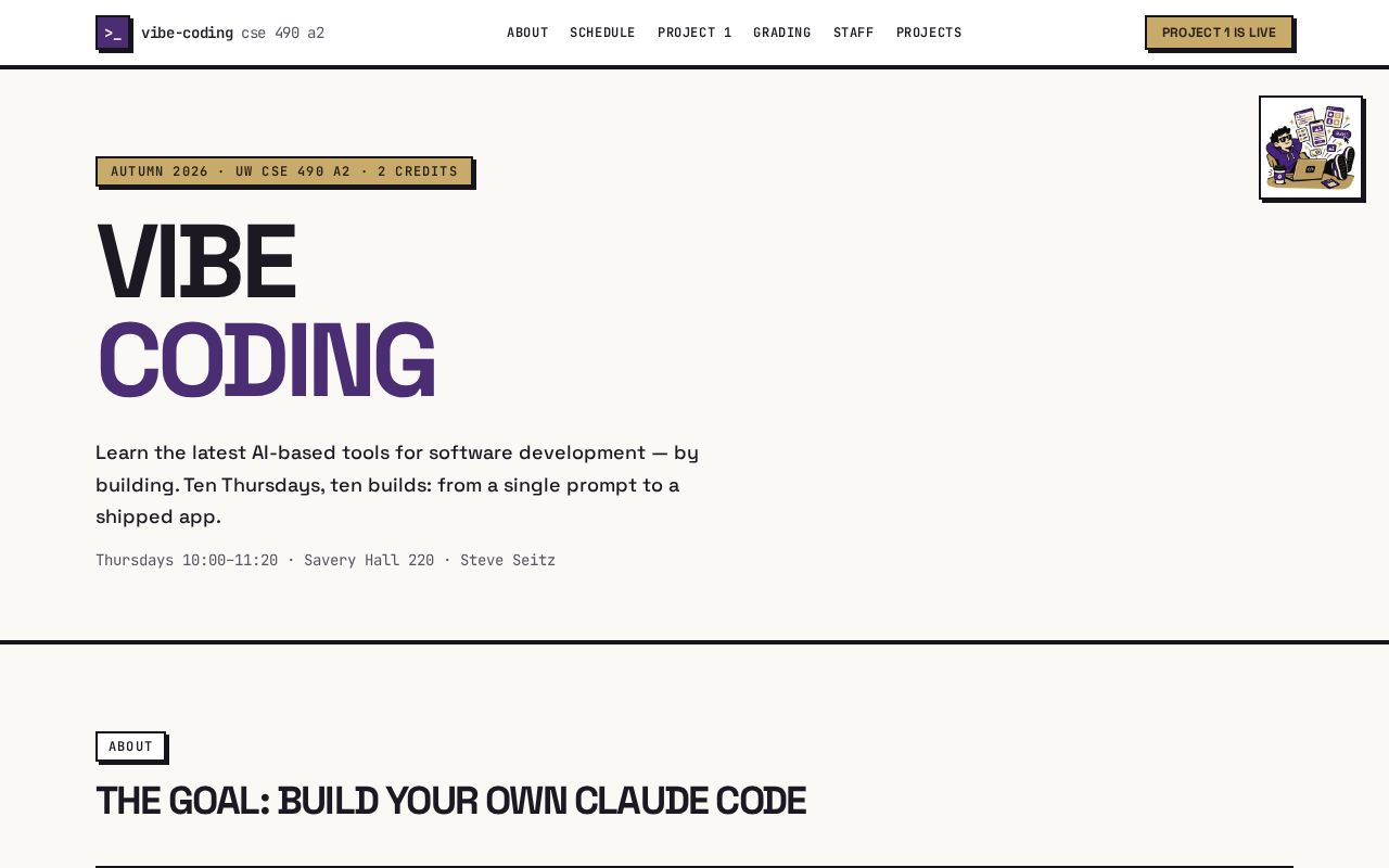 Preview of Uw Cse Vibe Course
