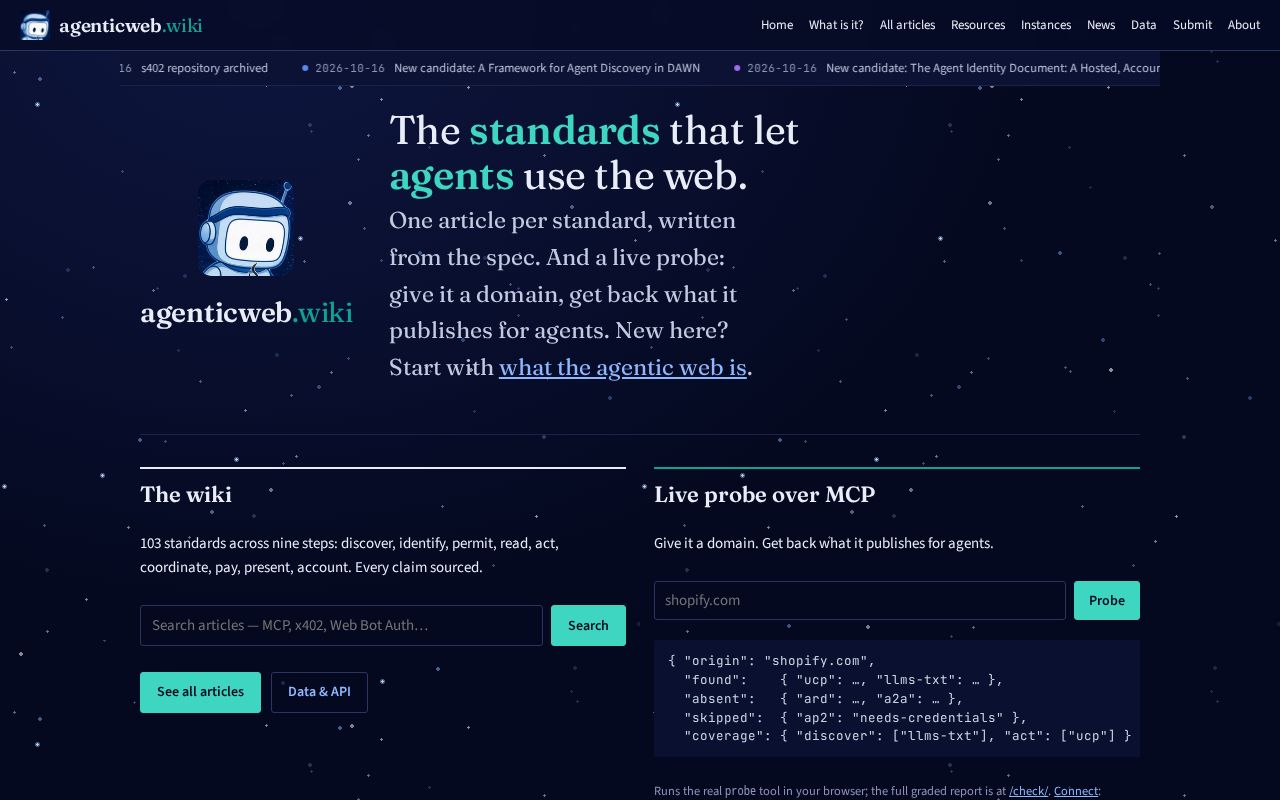 Preview of Agentic Web Skill