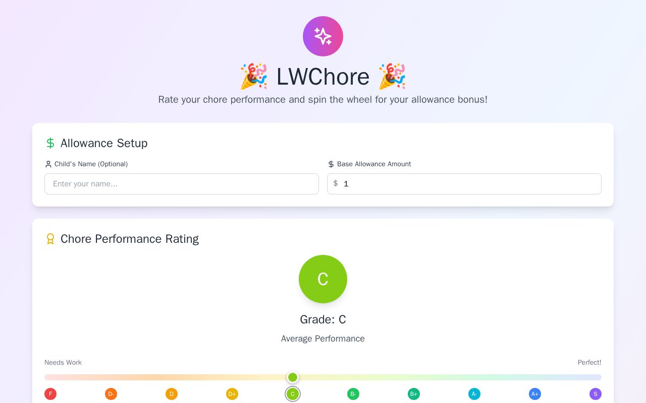 Preview of LWChore