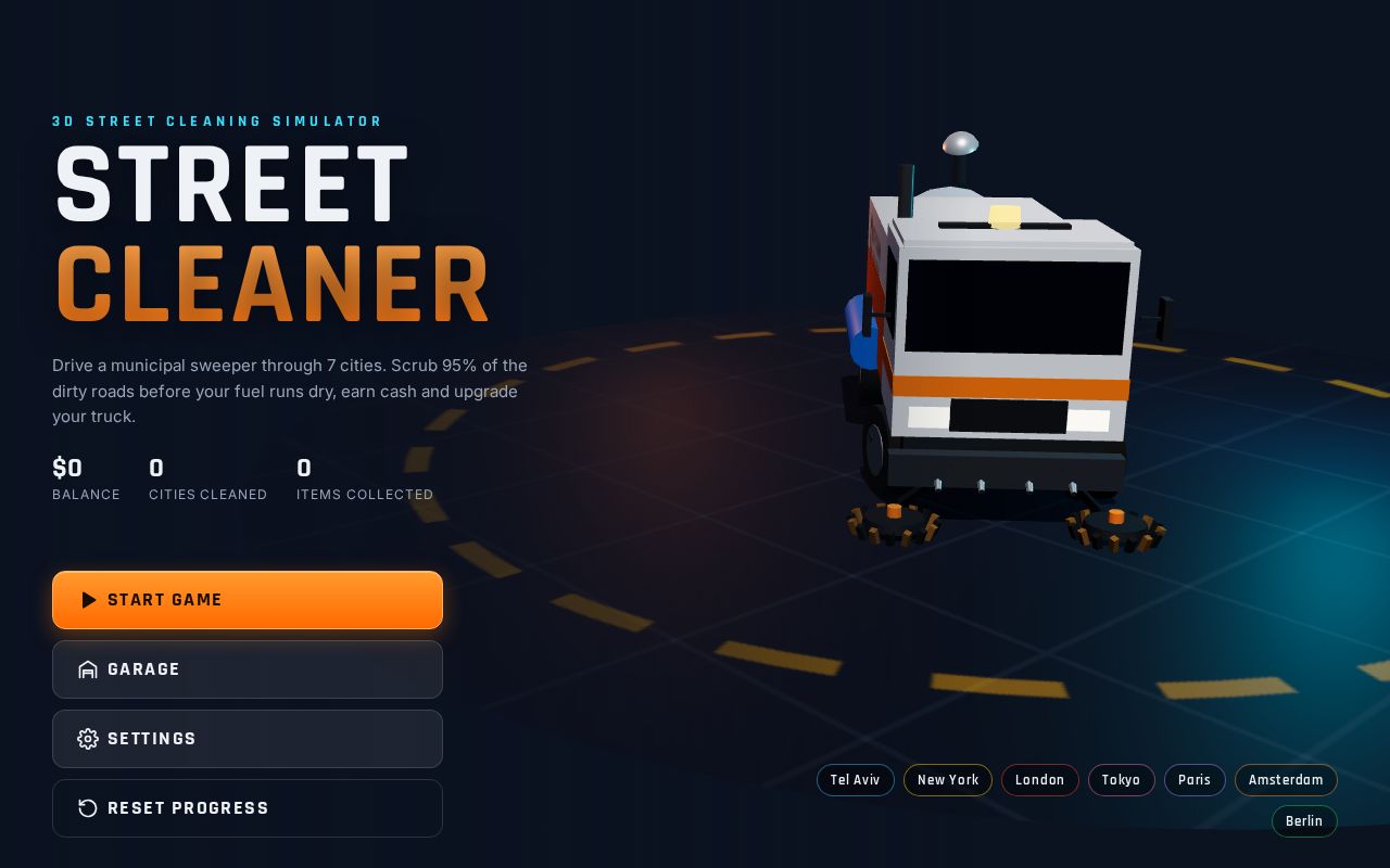 Preview of Street Cleaner Car Simulator