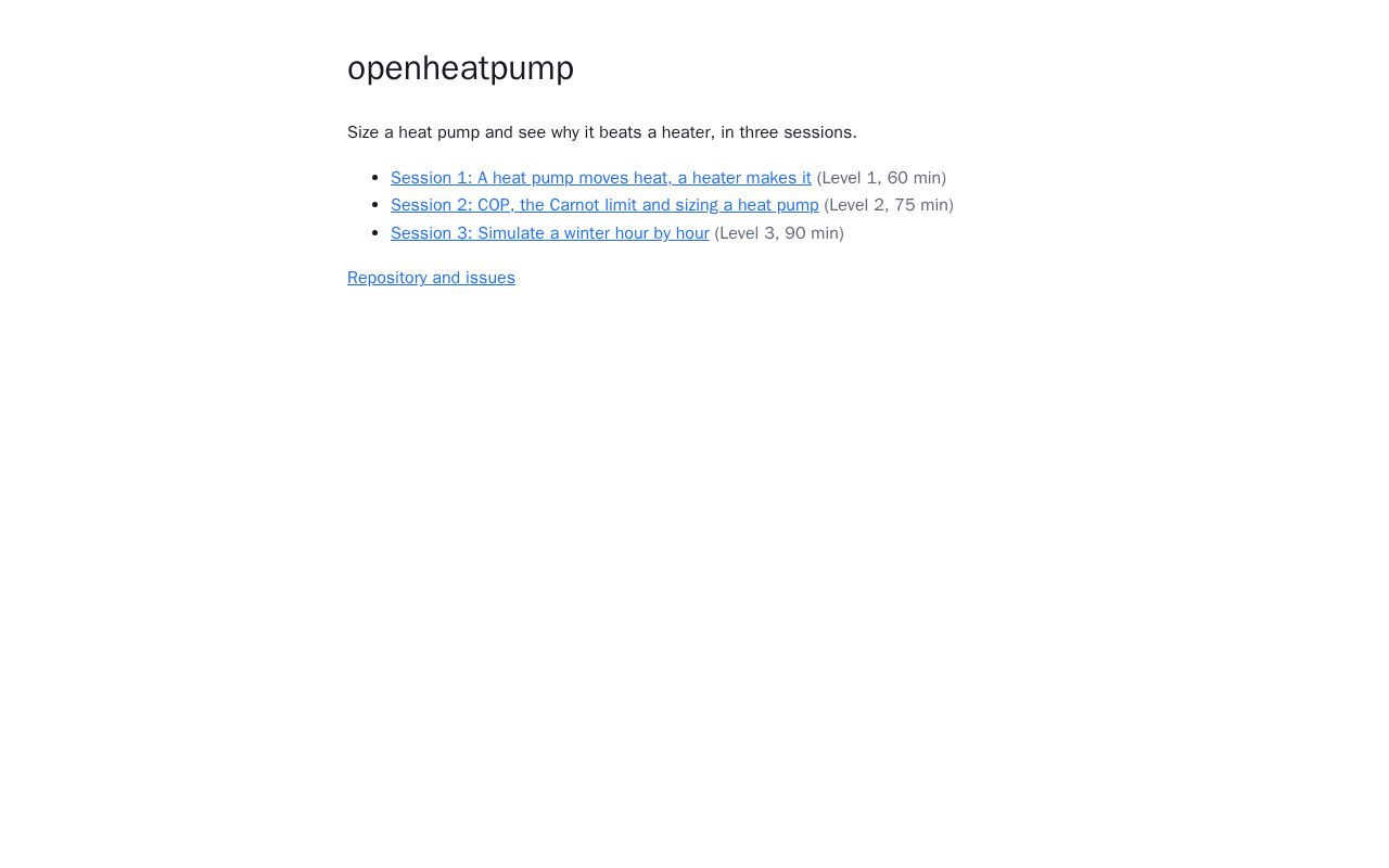Preview of Openheatpump