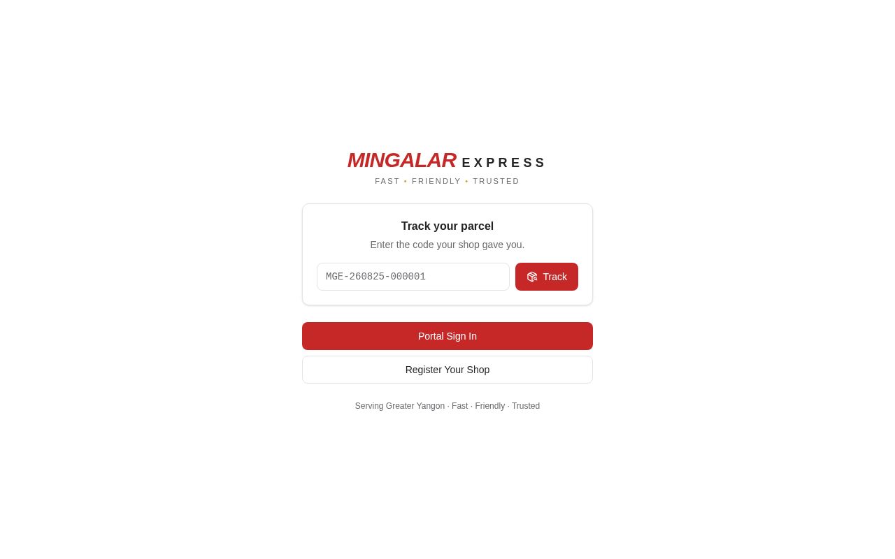 Preview of MIngalar Express Delivery Service
