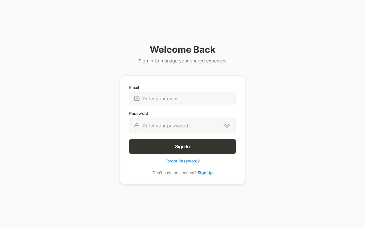 Preview of SplitWise