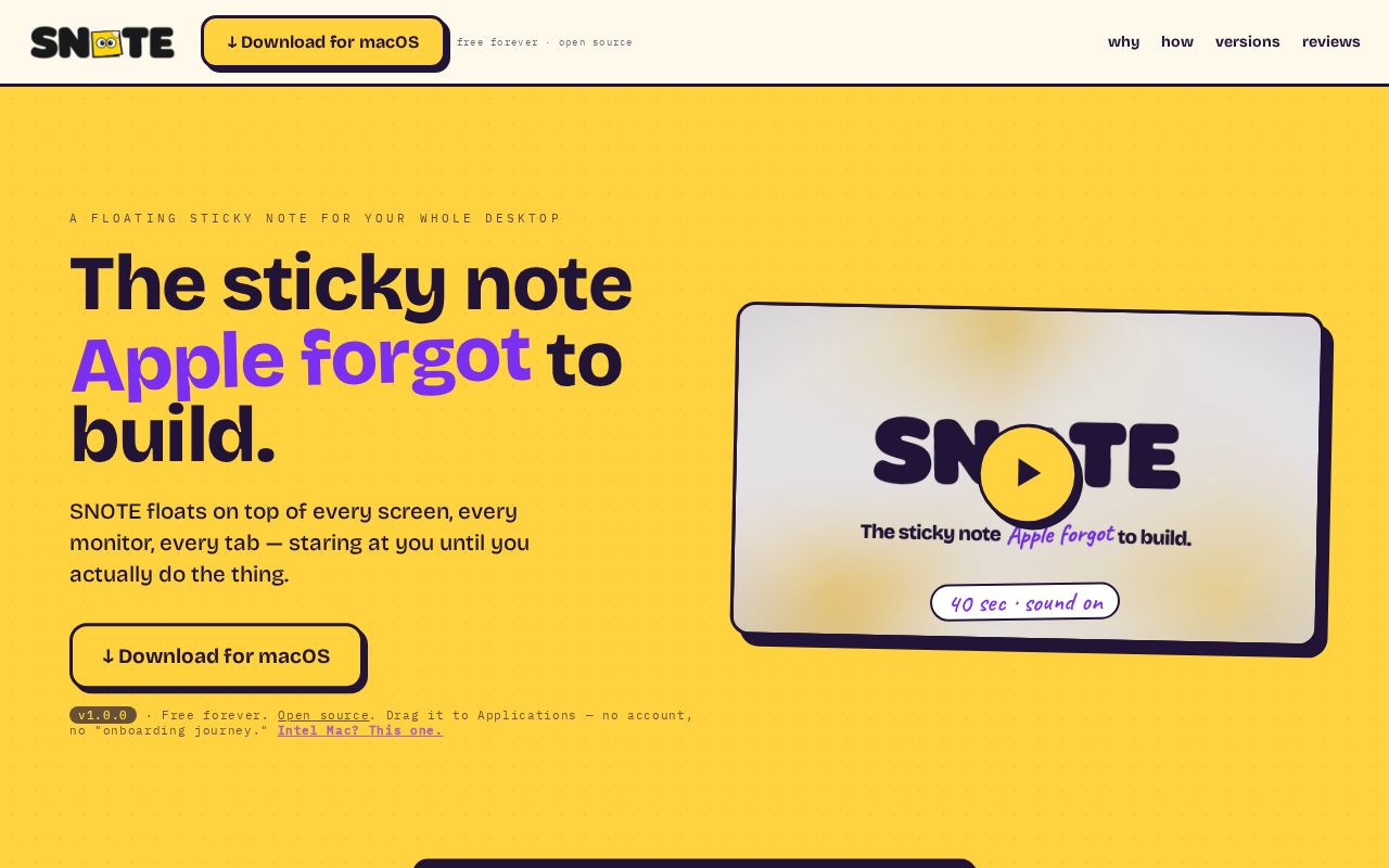 Preview of Snote