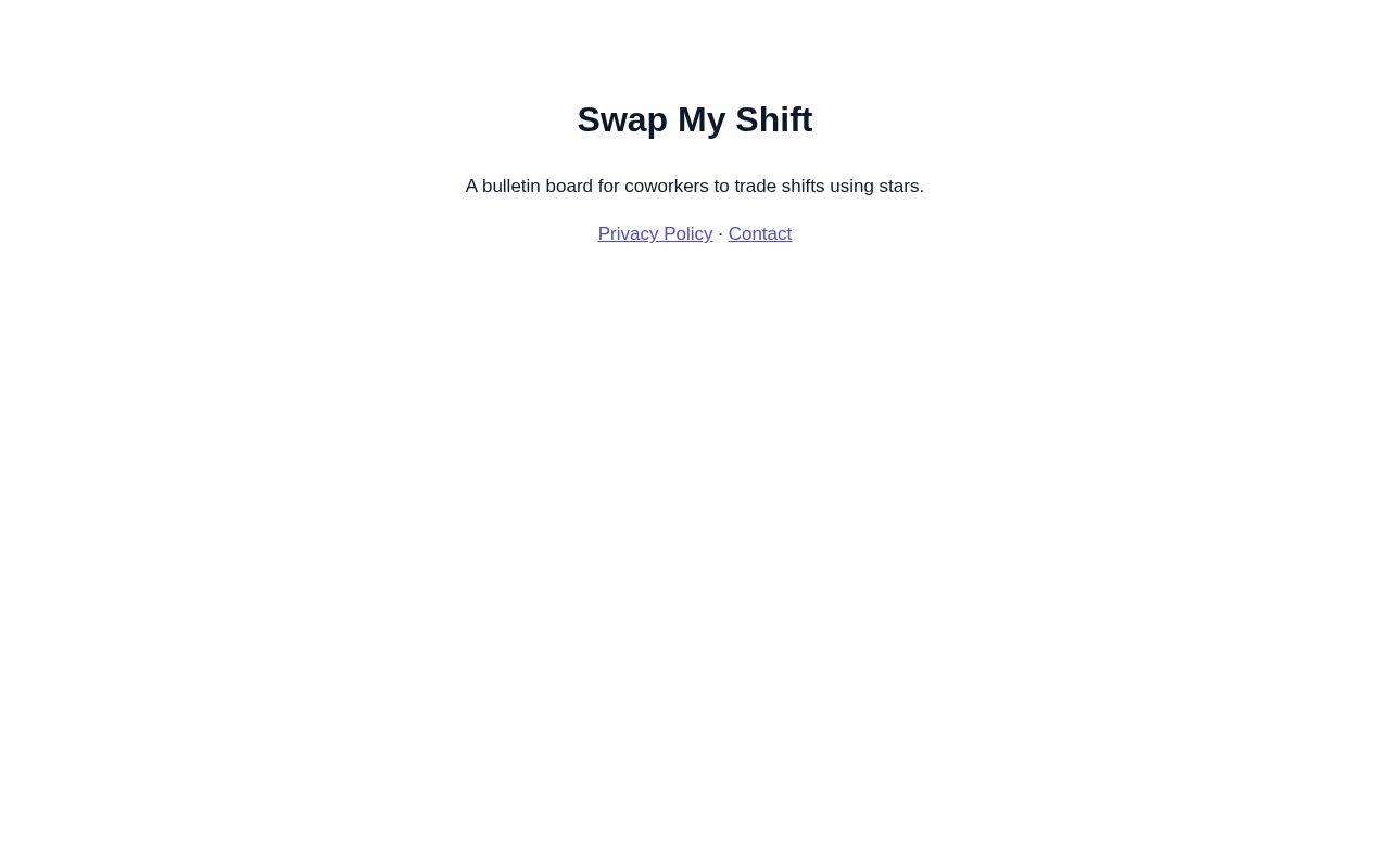 Preview of Swap My Shift