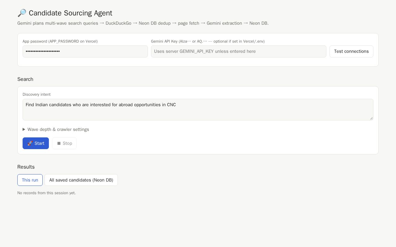 Preview of Scrapping Tool