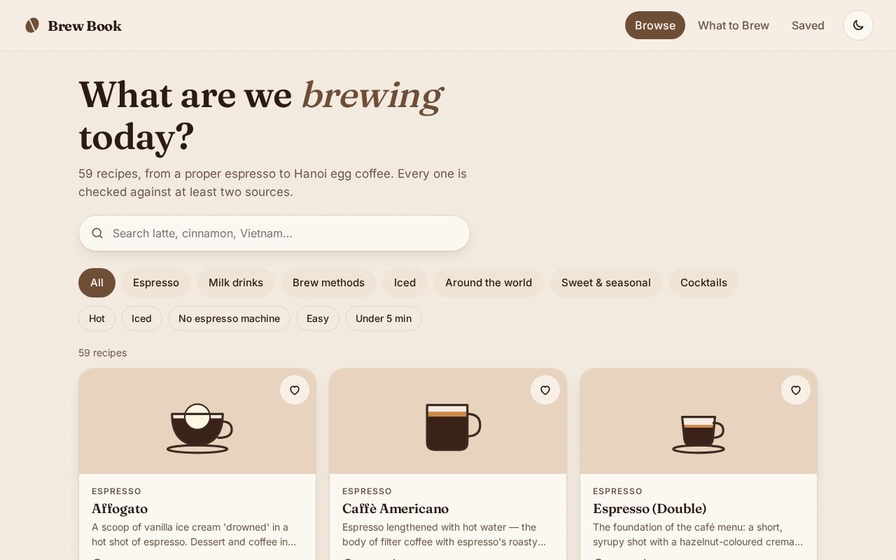 Preview of Brew Book