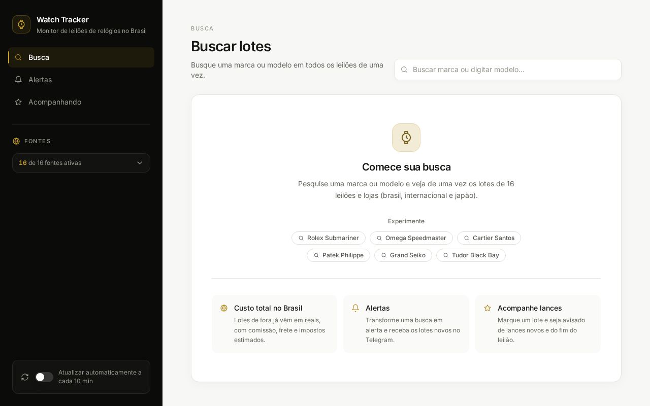 Preview of Watchtracker