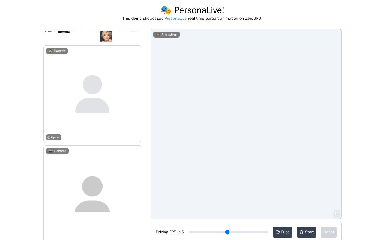 Preview of PersonaLive