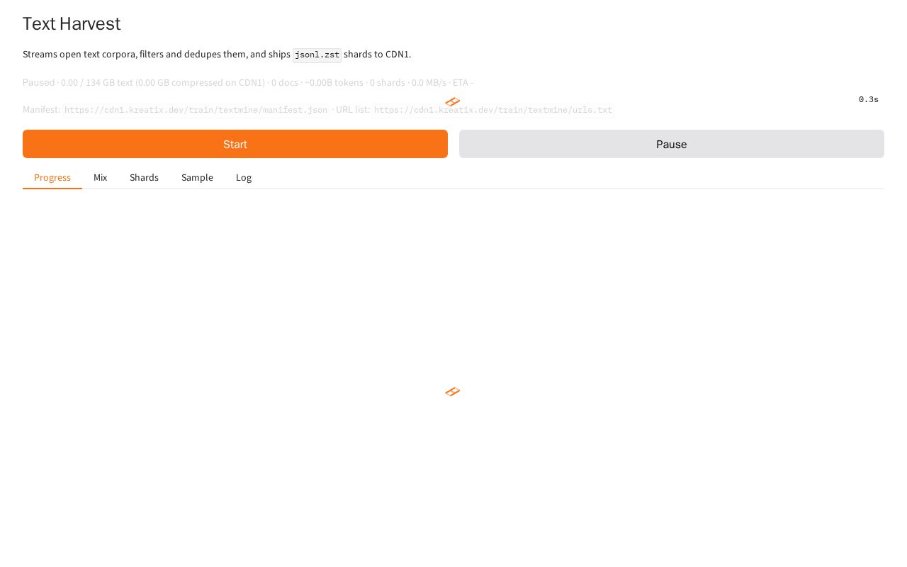 Preview of Text Harvest